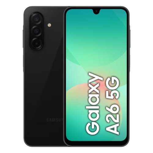 سامسونج جالاكسي A26 5G، ذاكرة وصول عشوائي 6 جيجابايت، سعة تخزين 128 جيجابايت - أسود